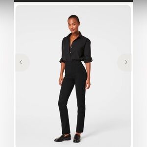 SPANX Classic Black Straight Leg Ponte Pants Size Medium